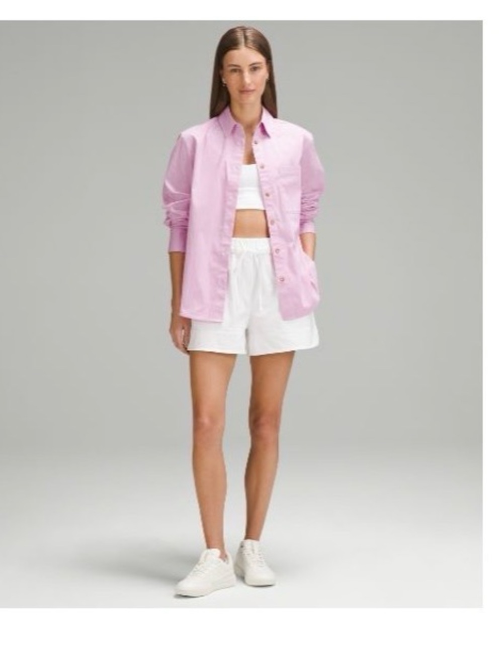 lululemon athletica Light Pink Button-Up Shirt Jacket